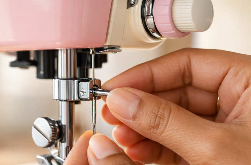 How to Insert a Sewing Machine Needle
