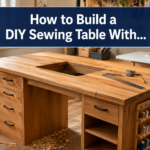 How to Build a DIY Sewing Table With Machine Recess