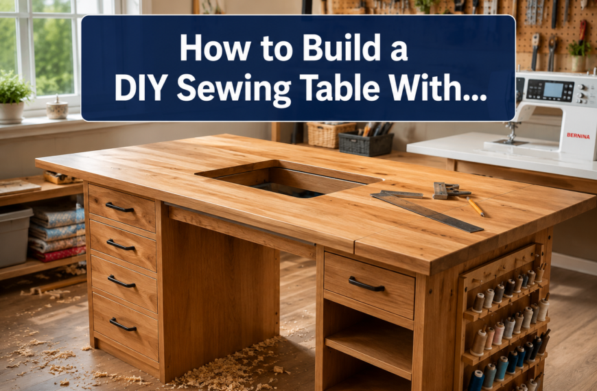 How to Build a DIY Sewing Table With Machine Recess