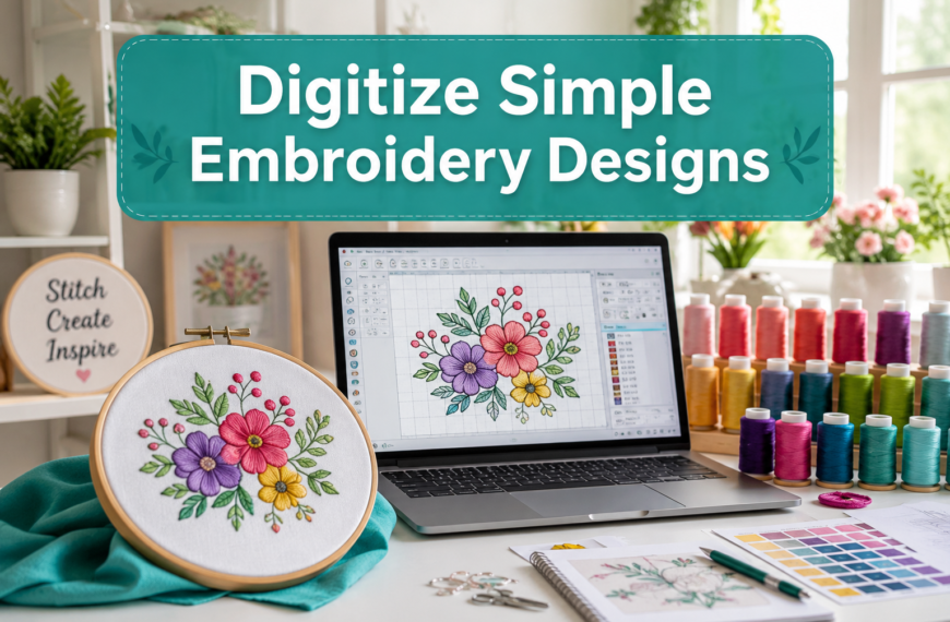 How to Digitize a Simple Embroidery Design