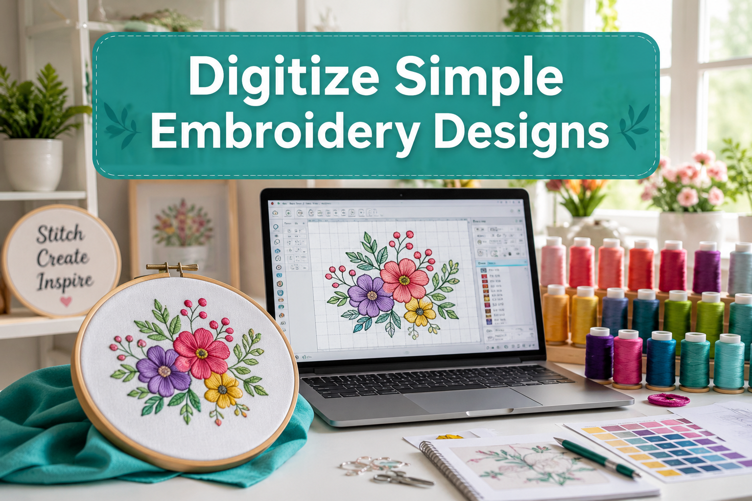 How to Digitize a Simple Embroidery Design
