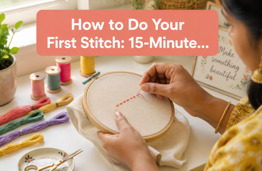 How to Do Your First Stitch: 15-Minute Quickstart