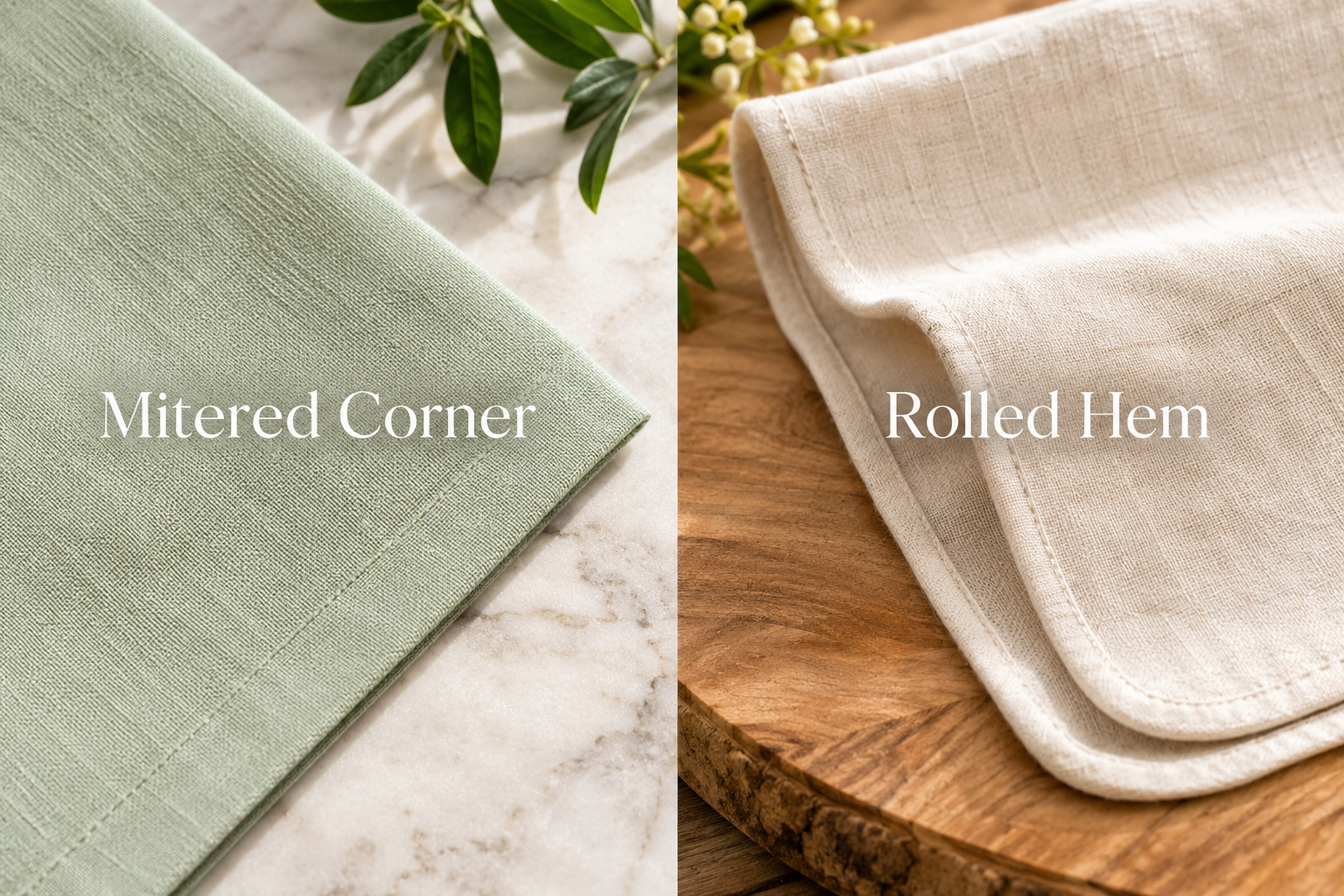How to Hem Cloth Napkins Without Fraying