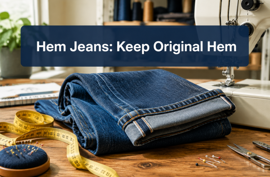 How to Hem Jeans Keeping the Original Hem