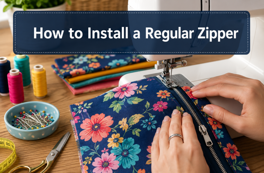 How to Install a Regular Zipper