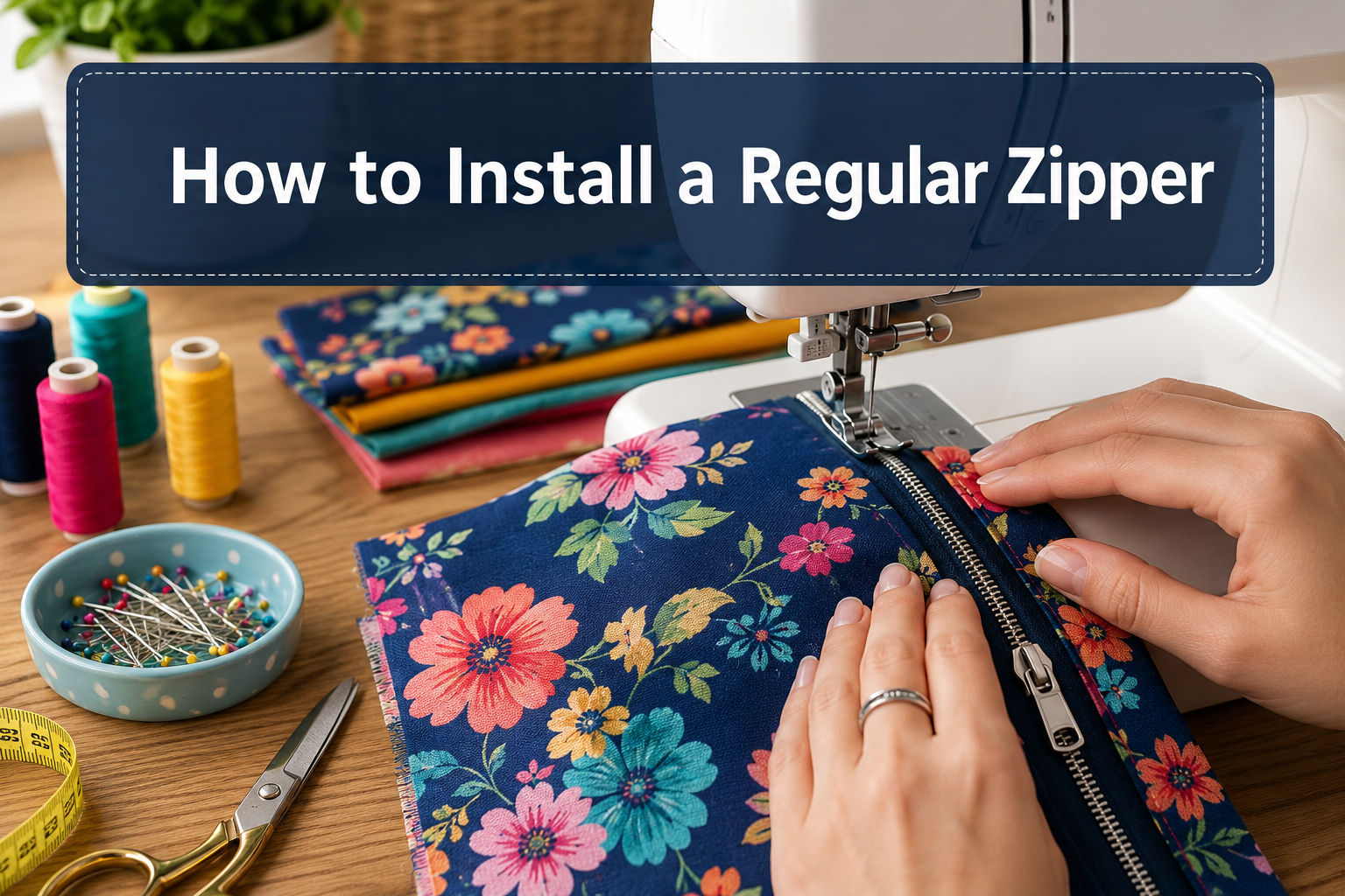 How to Install a Regular Zipper