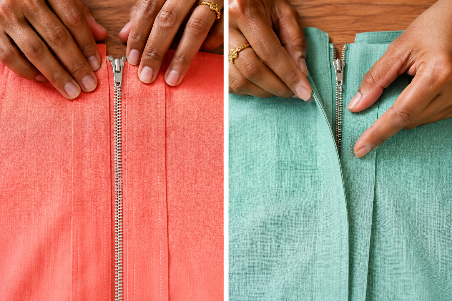 How to Install a Zipper by Hand Without a Sewing Machine