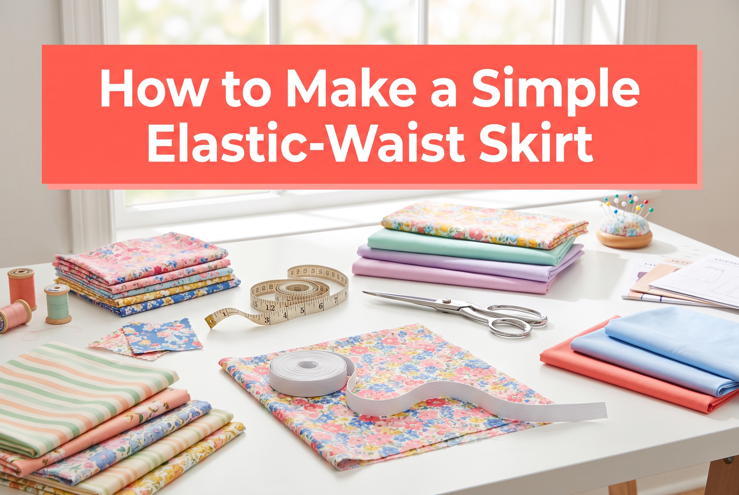 How to Make a Simple Elastic-Waist Skirt