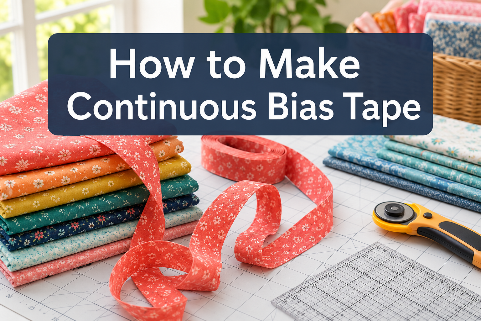 How to Make Continuous Bias Tape
