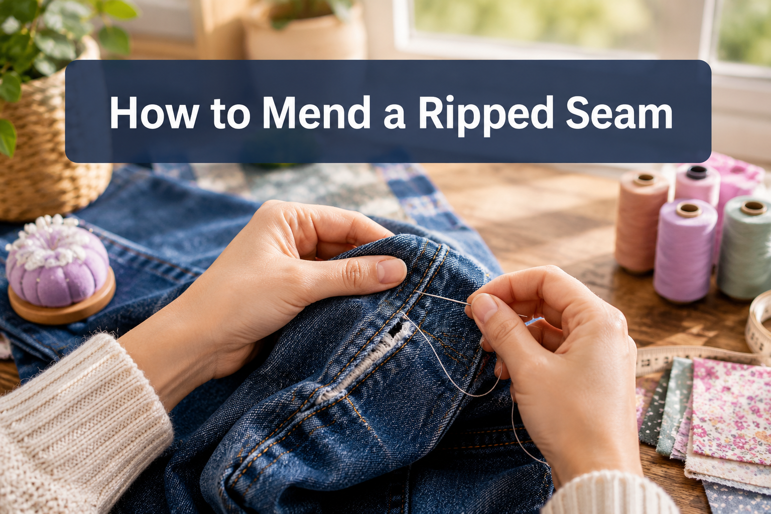 How to Mend a Ripped Seam