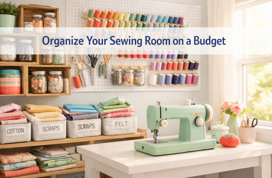 How to Organize a Sewing Room on a Budget