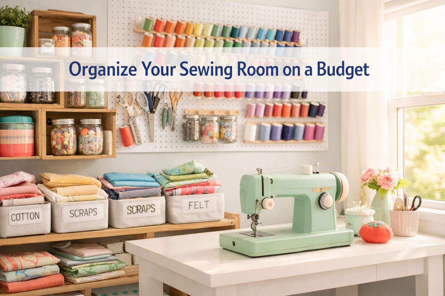 How to Organize a Sewing Room on a Budget