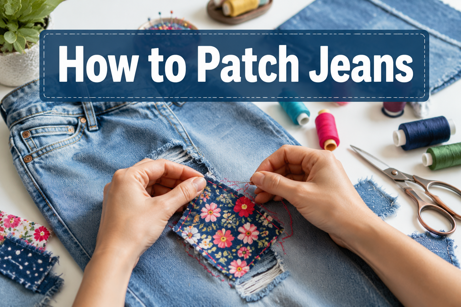 How to Patch Jeans (Visible and Invisible)