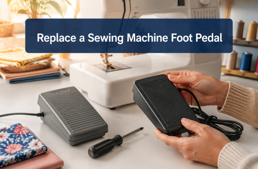 How to Replace a Sewing Machine Foot Pedal