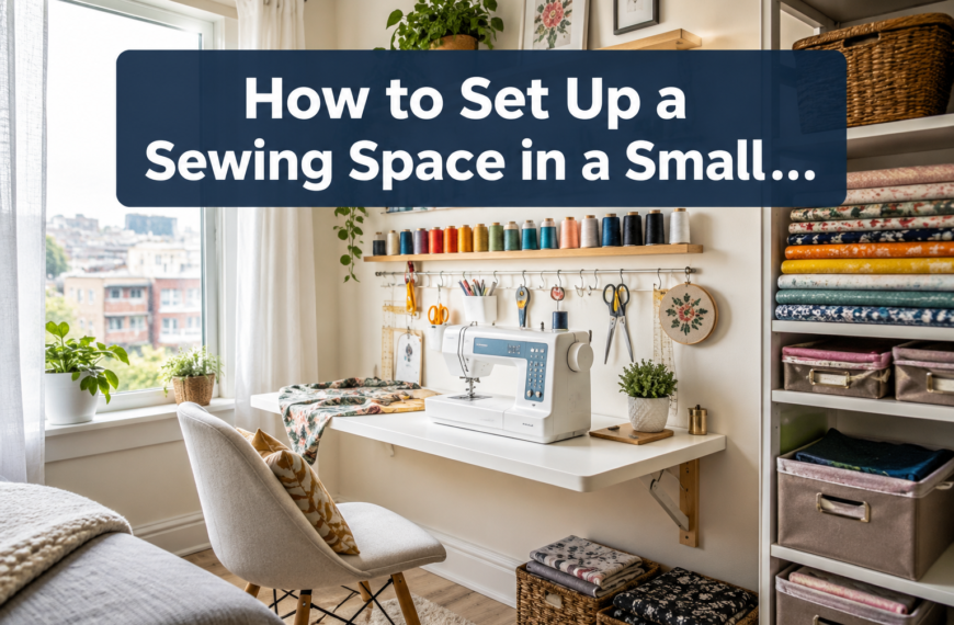 How to Set Up a Sewing Space in a Small Home