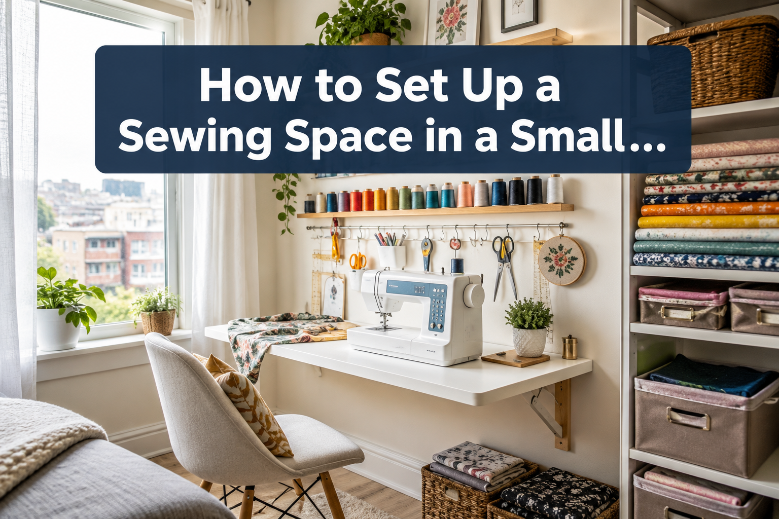 How to Set Up a Sewing Space in a Small Home