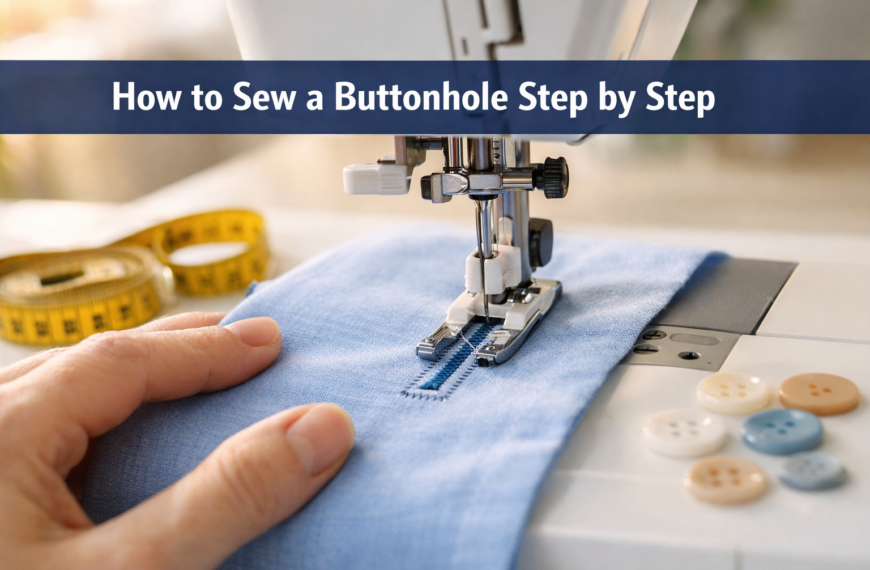 How to Sew a Buttonhole Step by Step