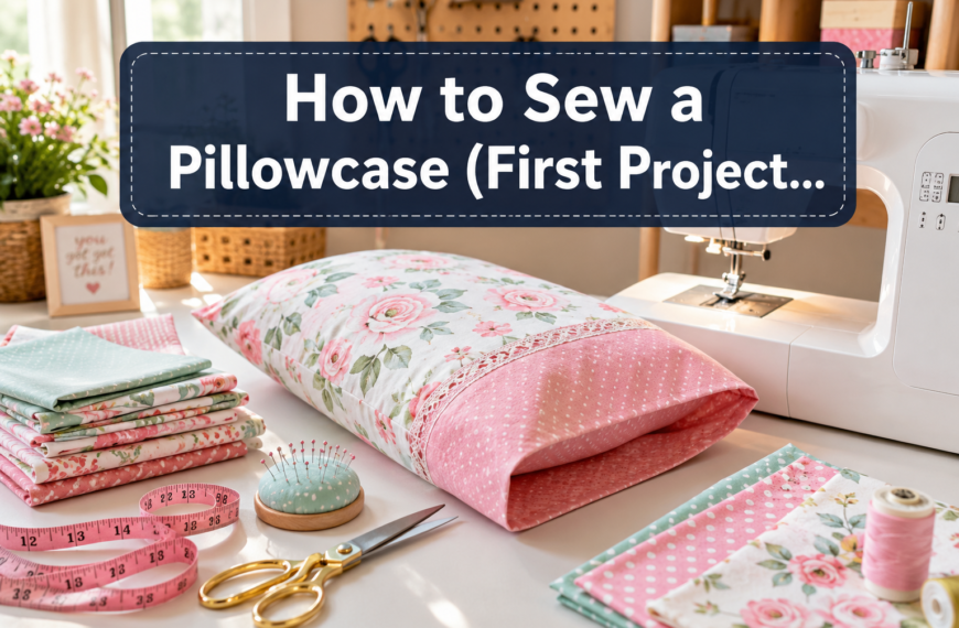 How to Sew a Pillowcase (First Project Walkthrough)