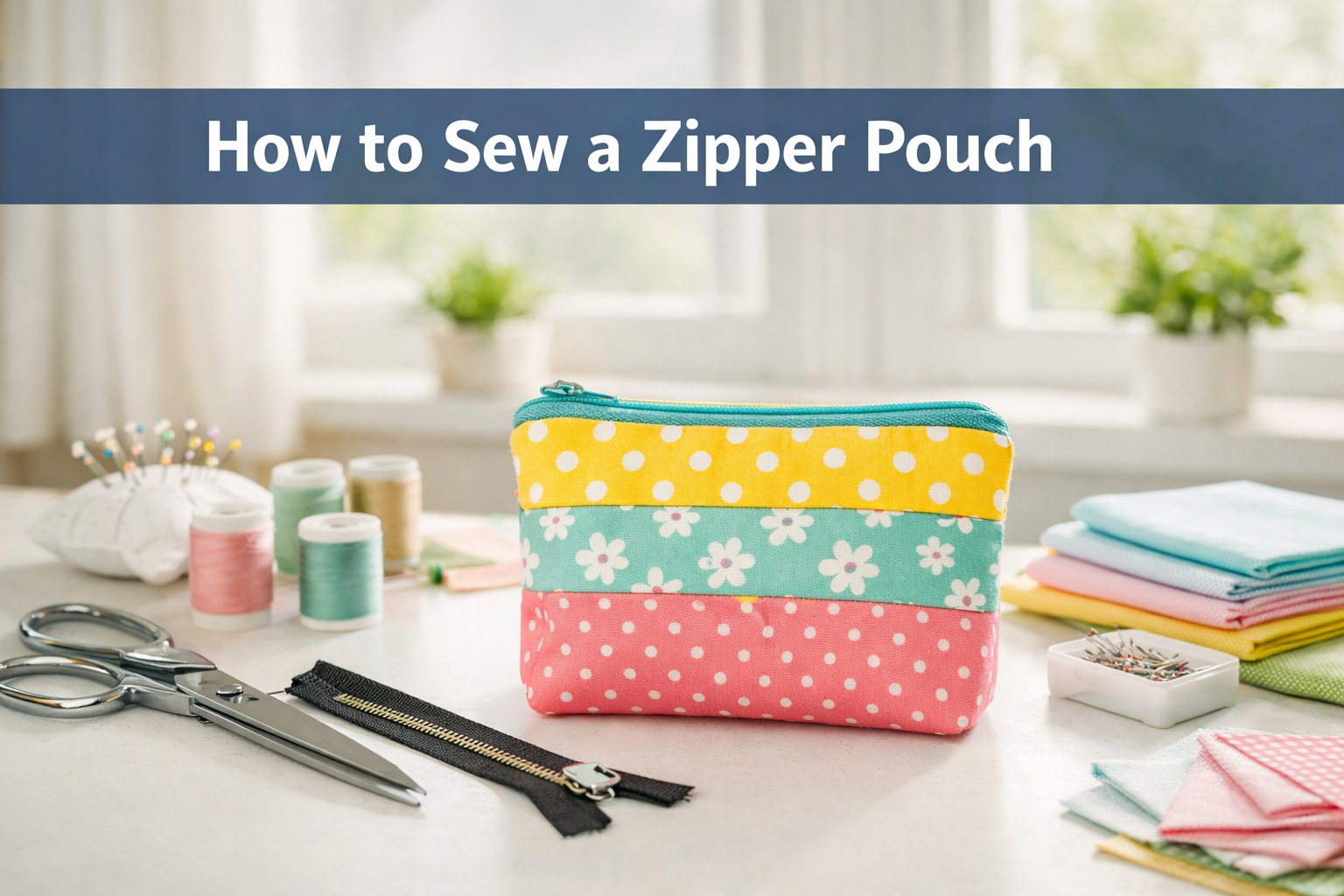 How to Sew a Zipper Pouch