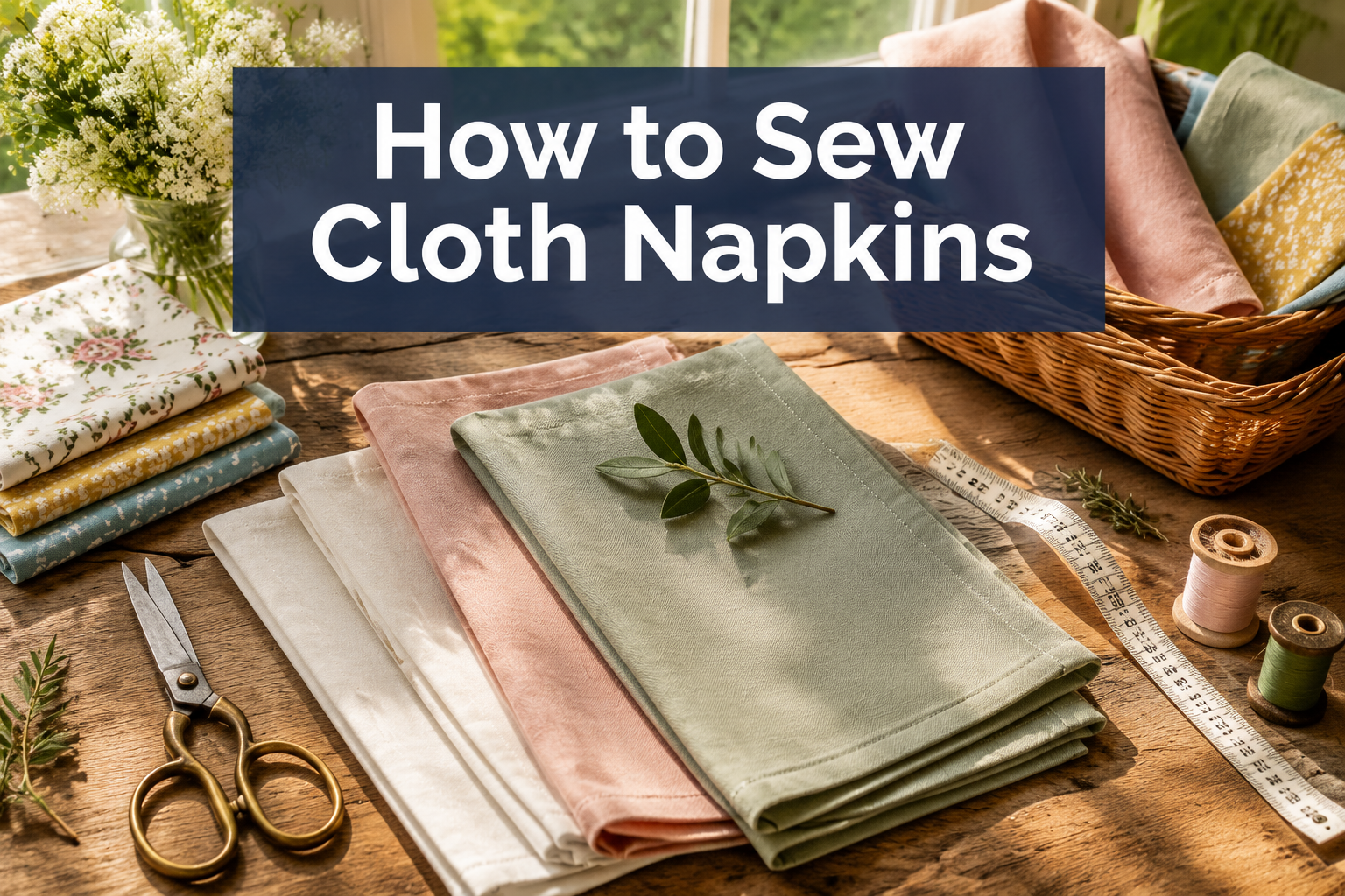 How to Sew Cloth Napkins