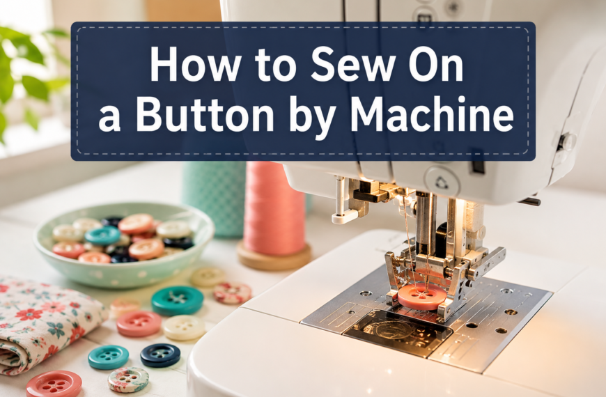 How to Sew On a Button by Machine