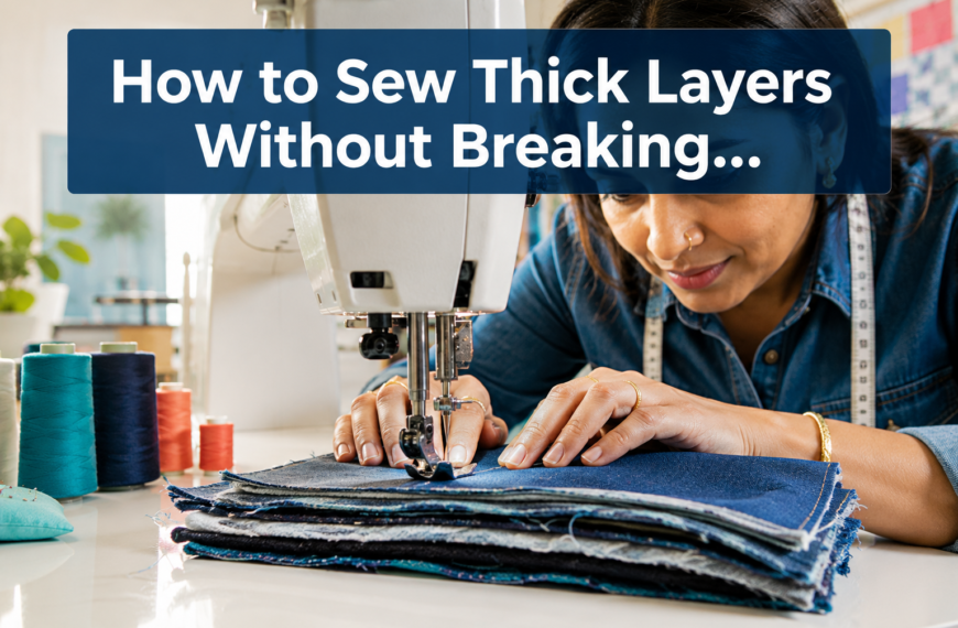 How to Sew Thick Layers Without Breaking Needles