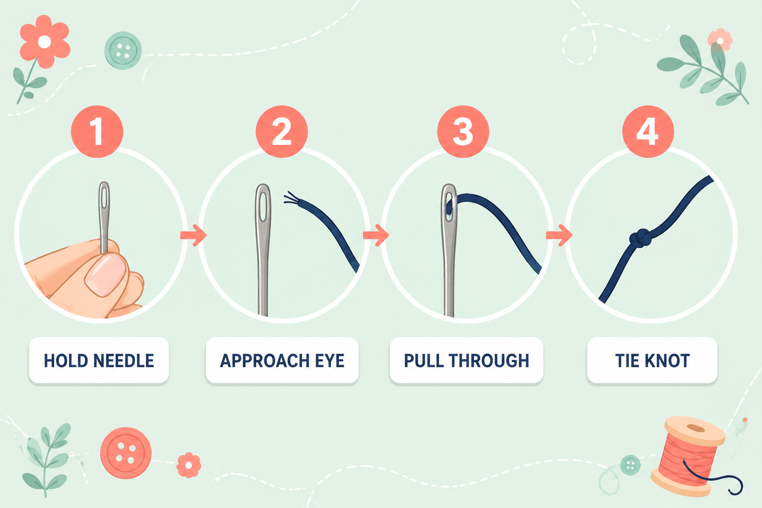 How to Thread a Needle Properly Before Starting Your First Stitch