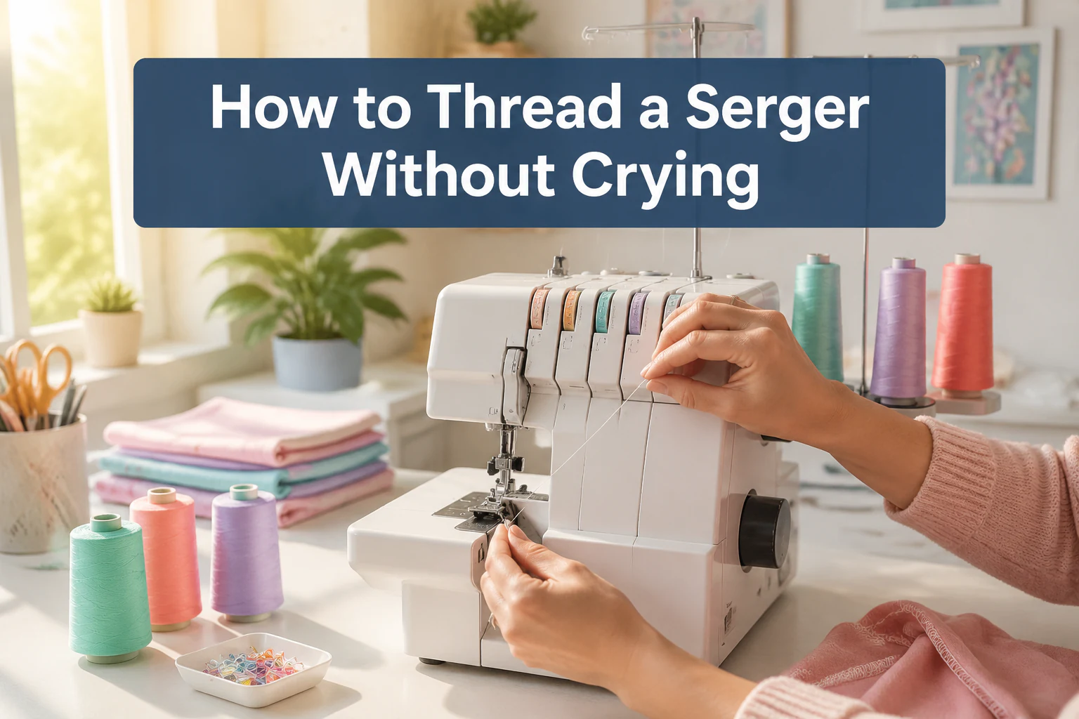 How to Thread a Serger Without Crying