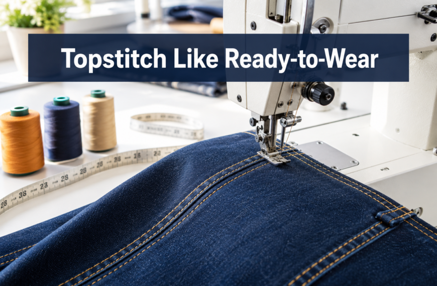 How to Topstitch Like Ready-to-Wear