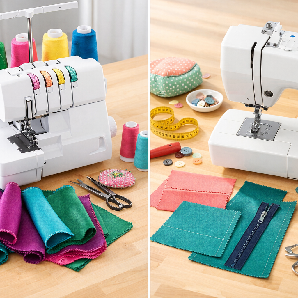 Serger vs Sewing Machine: What Each Does