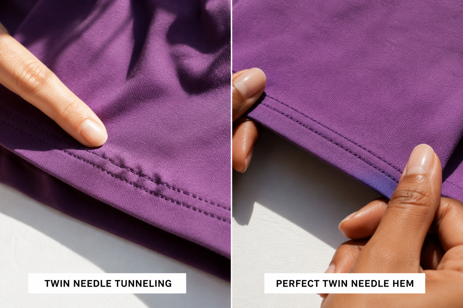 Twin Needle vs Regular Needle for Hemming