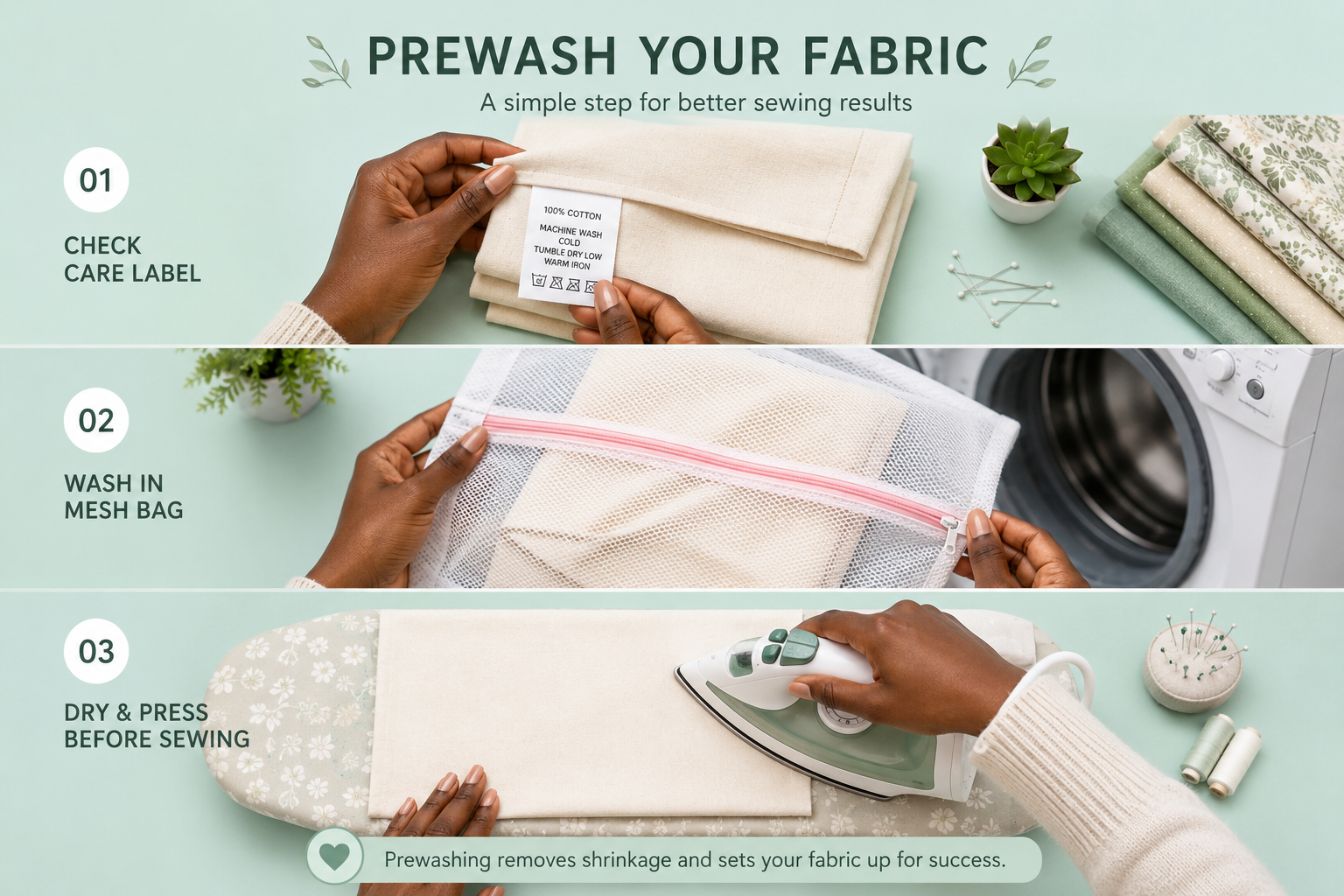 Which Fabrics Must Be Prewashed Before Sewing?